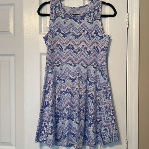 💖 Children's Place Everyday Print Knit Skater Dress